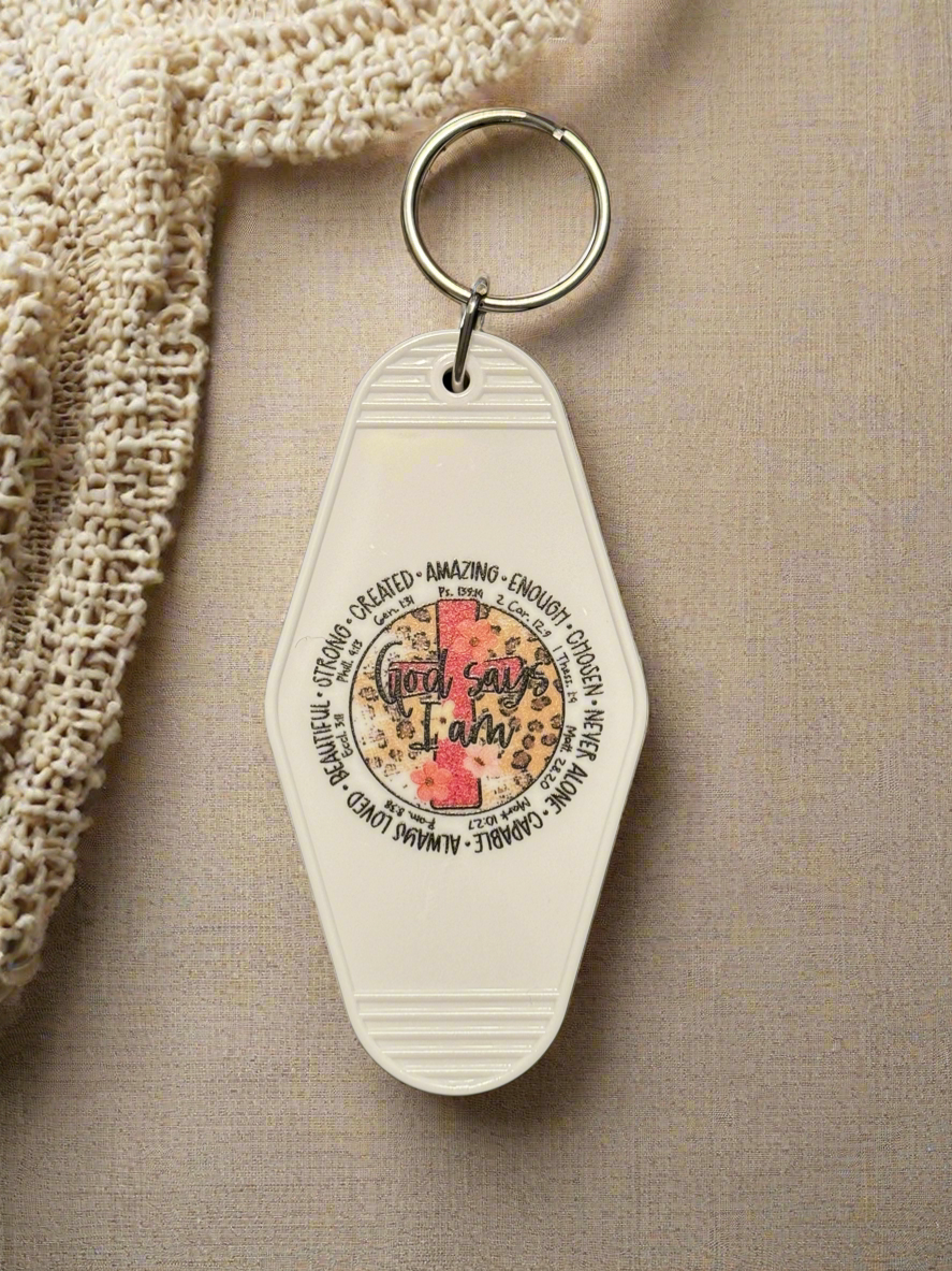 GOD SAYS I AM - KEYCHAIN