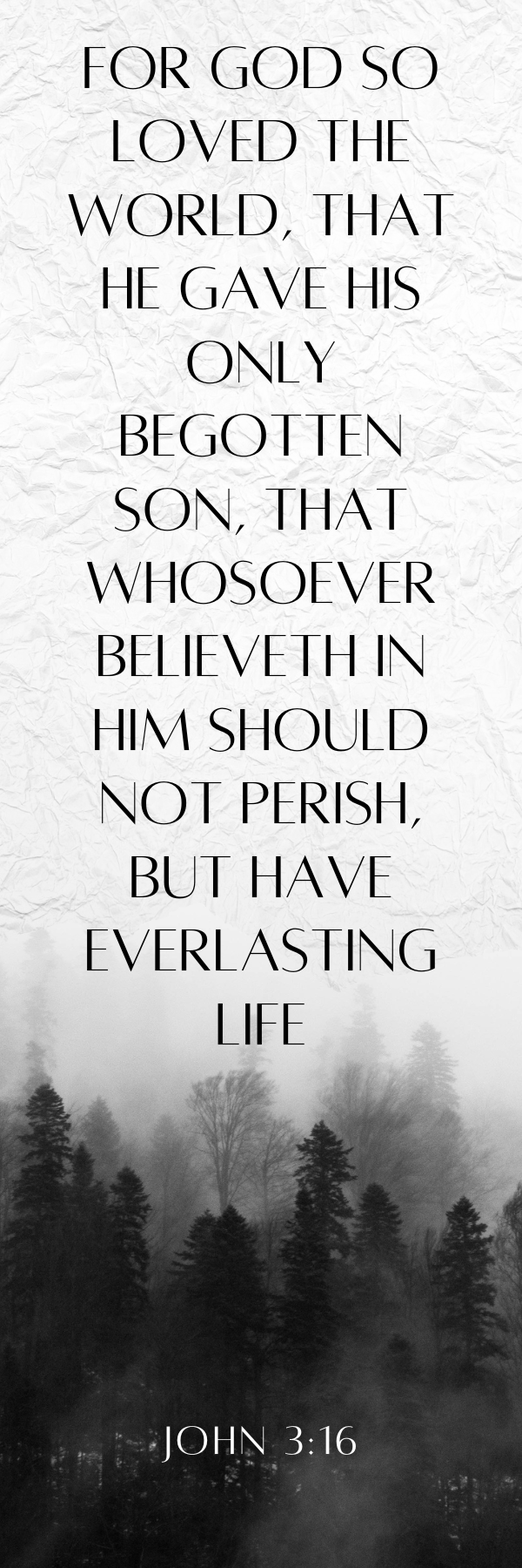 John 3:16 - Bookmark