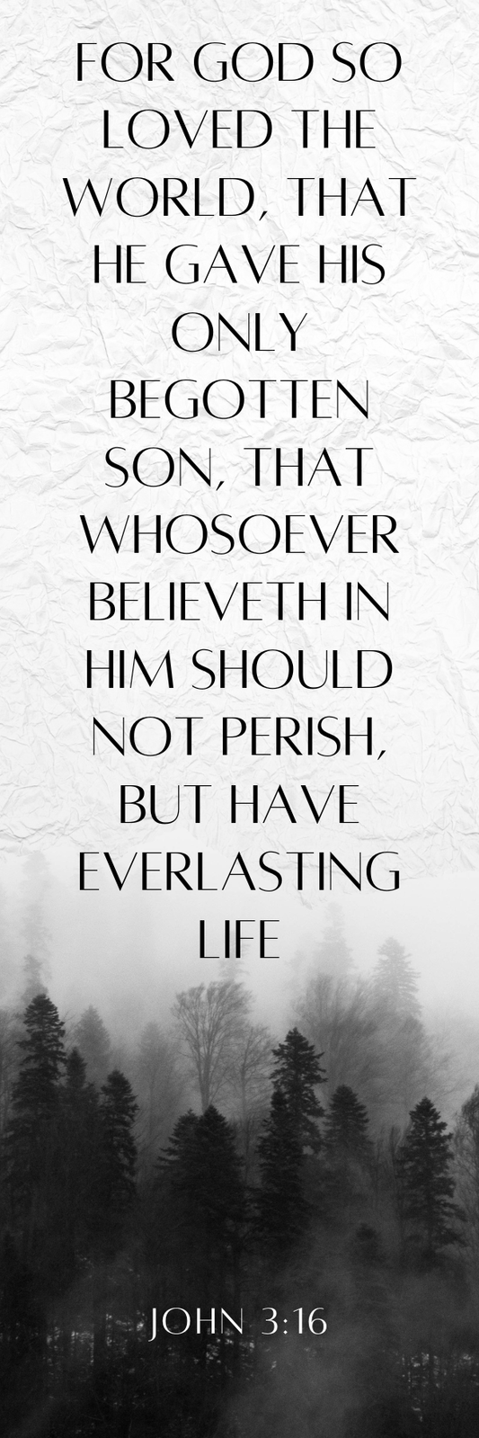 John 3:16 - Bookmark